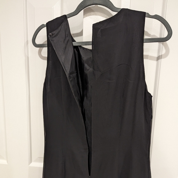 Donna Morgan Silk Sleeve-less Sheath Dress with Rhinestones - Picture 5 of 11